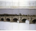 The Pont Neuf Wrapped, Project for Paris Drawing in two parts 1984 © Christo 1984