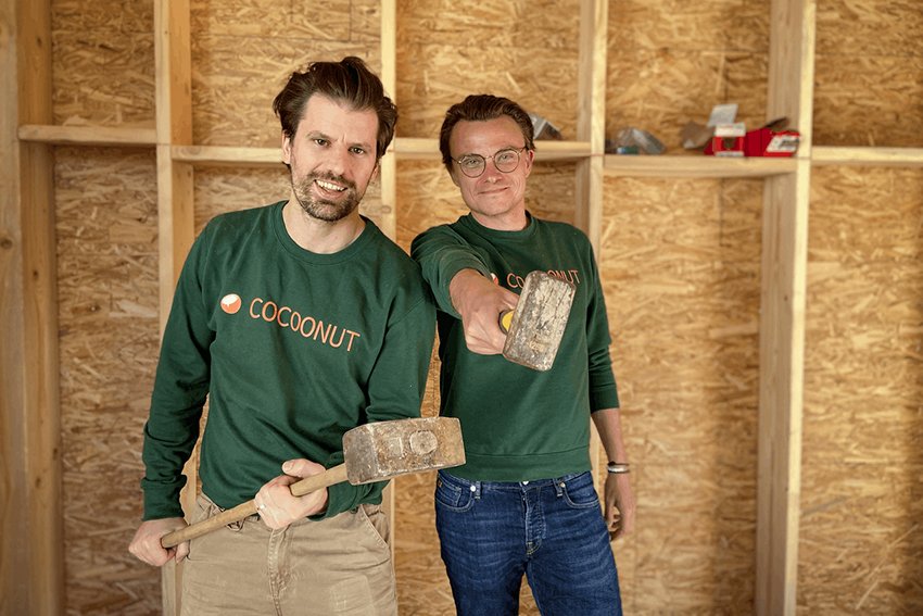 Nicolas Legay et Aurélien Dobbels, fondateurs de la start-up luxembourgeoise Cocoonut. © Cocoonut. 