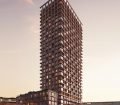 Winterthur (Zwitserland) : Dit gebouw wordt aangeprezen als de hoogste houten woonstructuur ter wereld. Met een hoogte van 100 meter biedt het project een verscheidenheid aan residentiële typologieën en faciliteiten die bedoeld zijn om een dynamische buurt te creëren. Ontwerp: Schmidt Hammer Lassen © Schmidt Hammer Lassen
